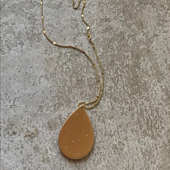 LOFT Jewelry - gold pendant necklace double strand